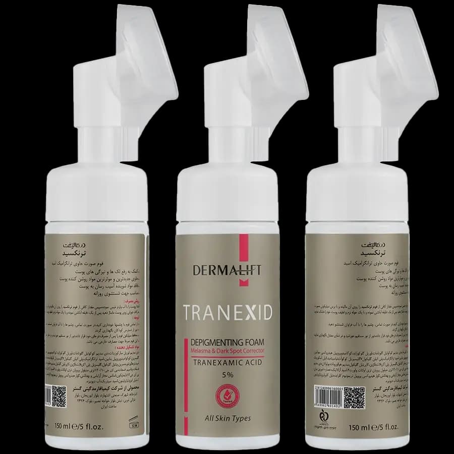 درمالیفت- فوم شستشوی صورت ترنکسید (حاوی ترانگزامید اسید- روشن کننده) 150ml — تصویر ۴