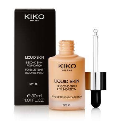 کرم پودر کیکو میلانو مدل Liquid Skin Second Skin Foundation