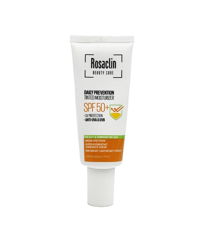 کرم ضد آفتاب بی‌رنگ رزاکلین مخصوص پوست‌های چرب و مختلط (SPF 50)