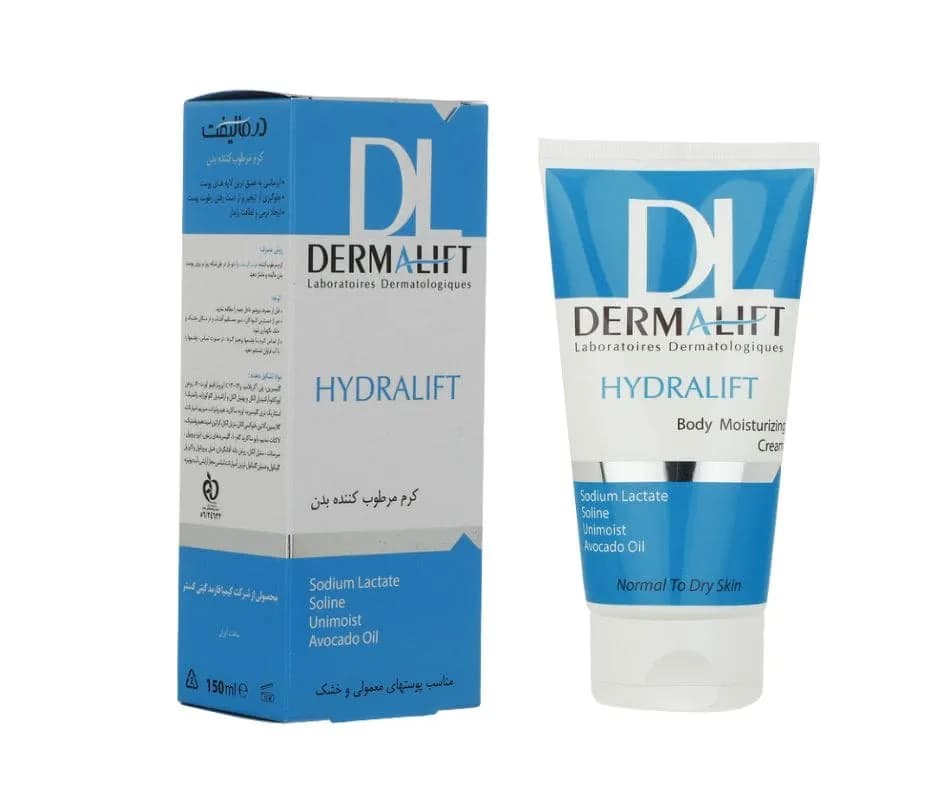 درمالیفت- کرم مرطوب کننده بدن (مناسب پوستهای معمولی و خشک) 150ml — تصویر ۳