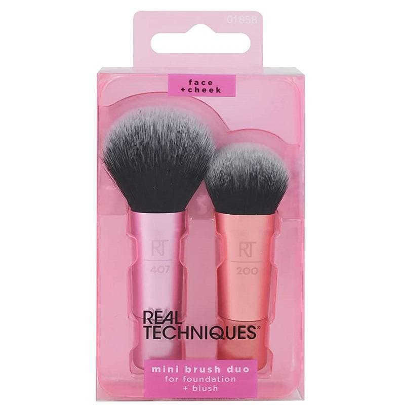 ست براش آرایش ریل تکنیک مدل mini brush دو تیکه