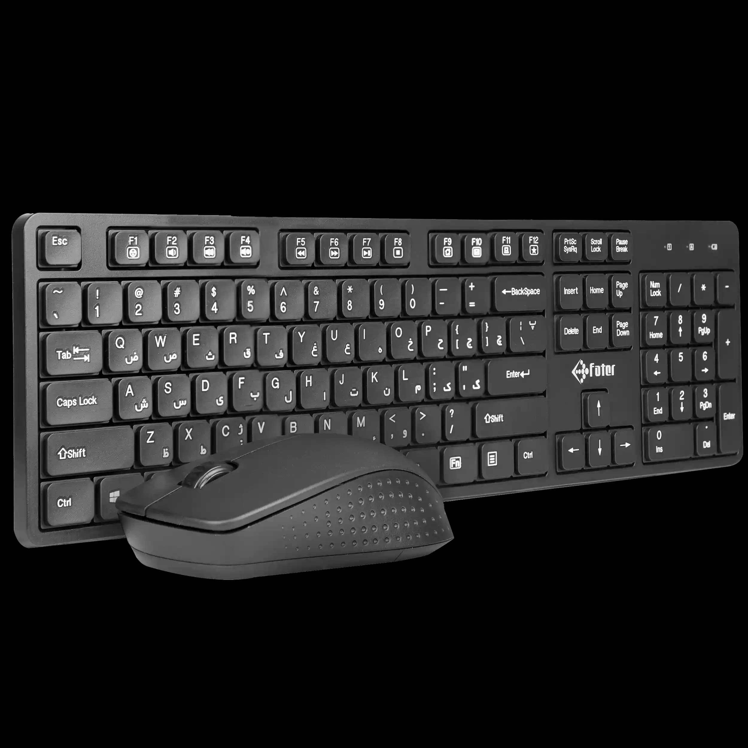 ماوس و کیبورد بی سیم فاطر مدل Fater CWN-5100B