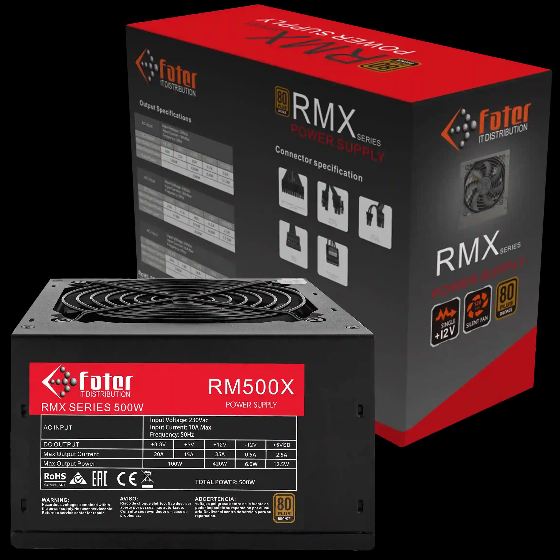 پاور کامپیوتر 500 وات فاطر مدل Fater RM500X 80+ Bronze — تصویر ۷