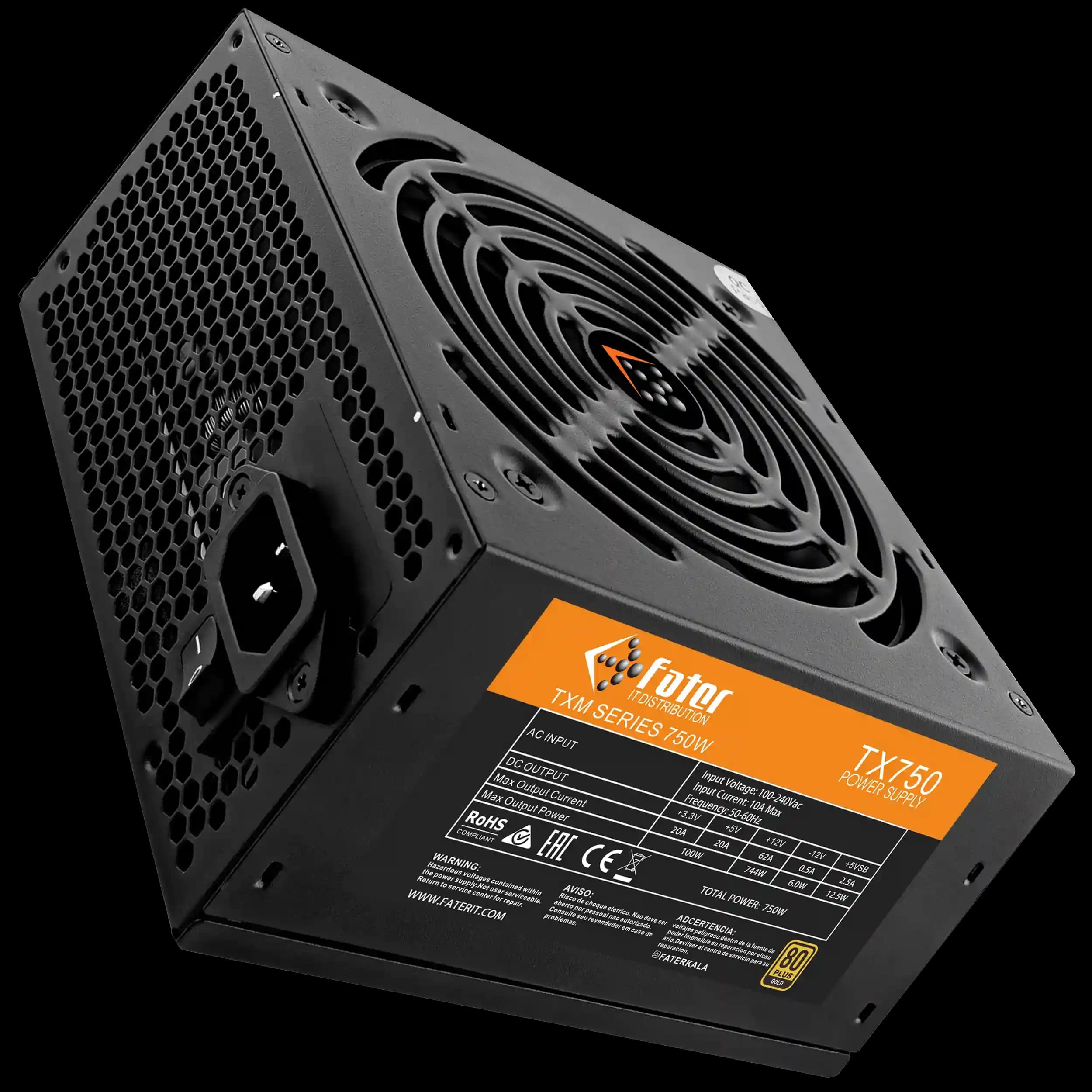 پاور کامپیوتر 750 وات فاطر مدل Fater TX750 80+ GOLD