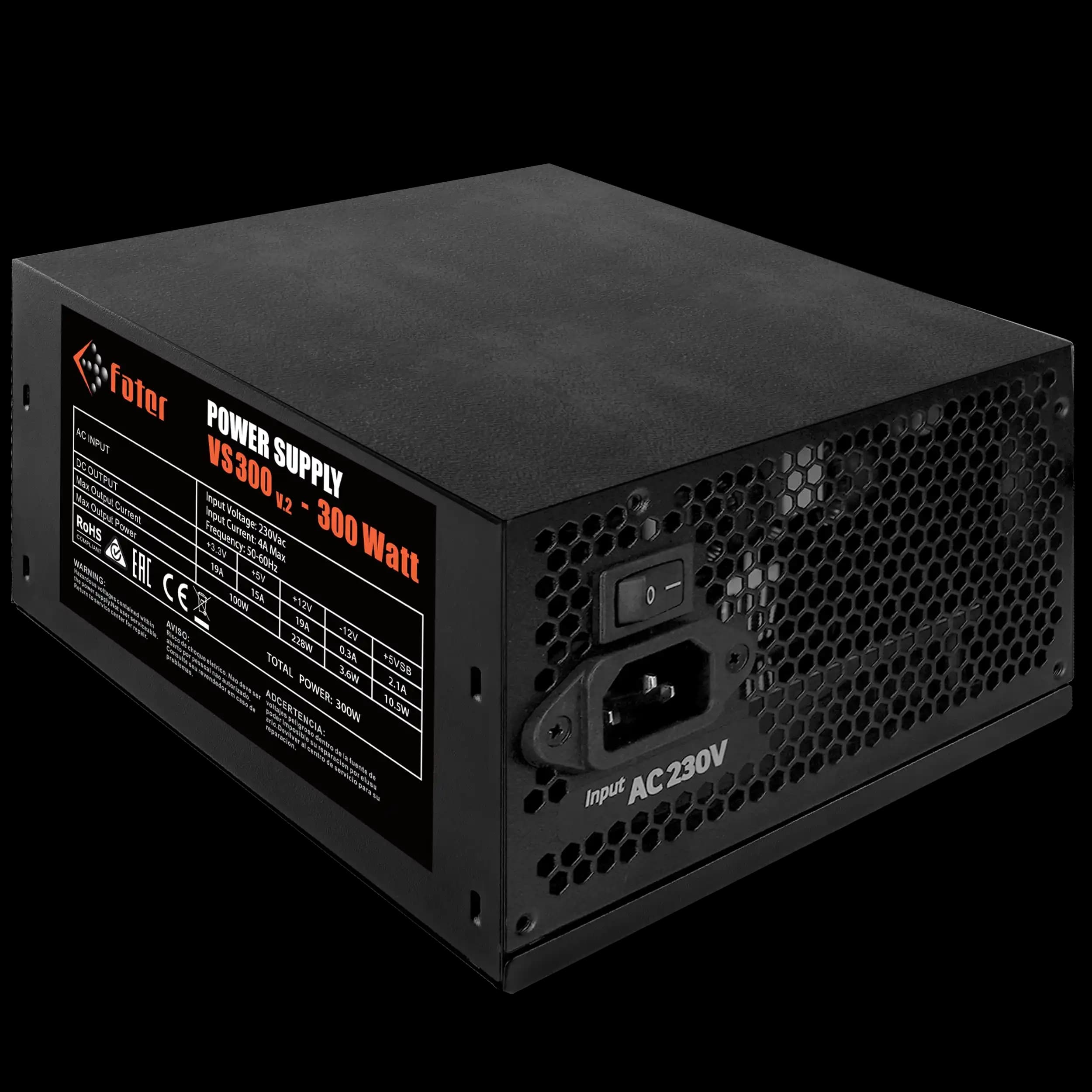 پاور کامپیوتر 300 وات فاطر مدل Fater VS300 V2 80Plus