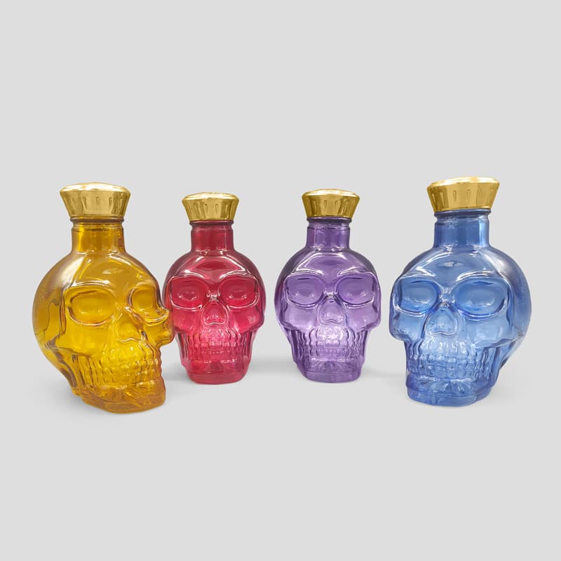 بطری جمجمه بلک لایت ظرفیت 300 میلیلیتر مدل Mini Skull درب پیچی کد Shg017 — تصویر ۹