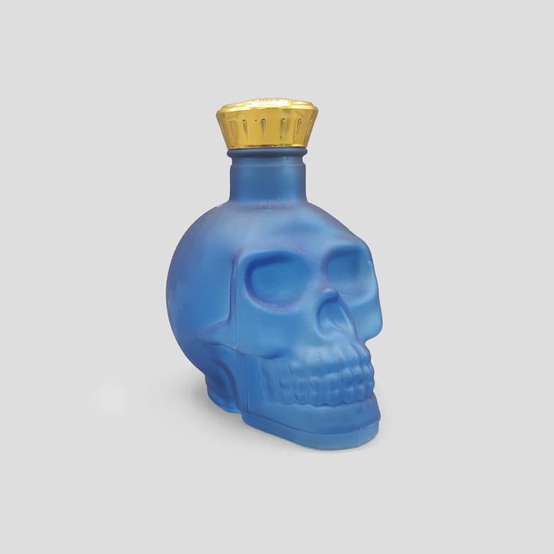 بطری جمجمه بلک لایت ظرفیت 300 میلیلیتر مدل Mini Skull درب پیچی کد Shg017