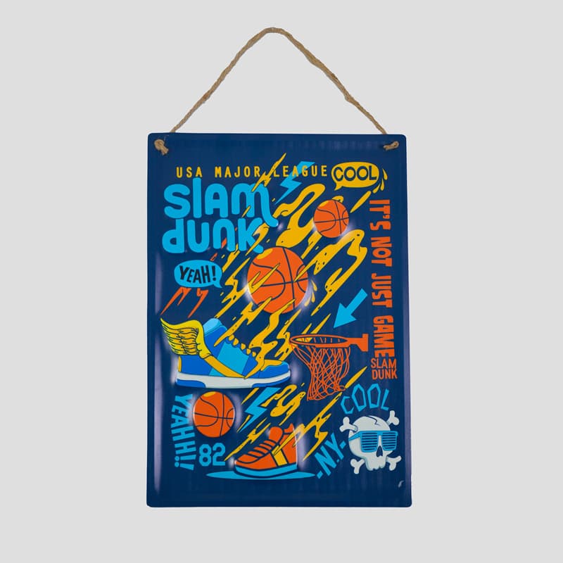 تابلو فلزی اسکلتی طرح بسکتبال مدل Slam Dunk کد Njd-397d4 — تصویر ۷