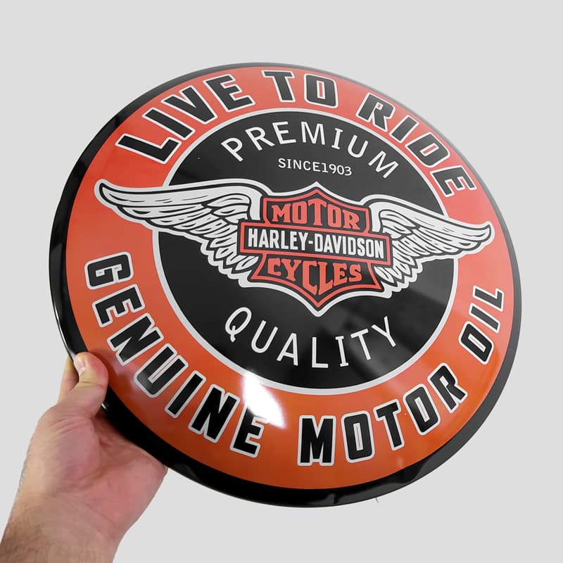 تابلو فلزی هارلی دیویدسون مدل Harley Logo کد Njd-397d1 — تصویر ۹