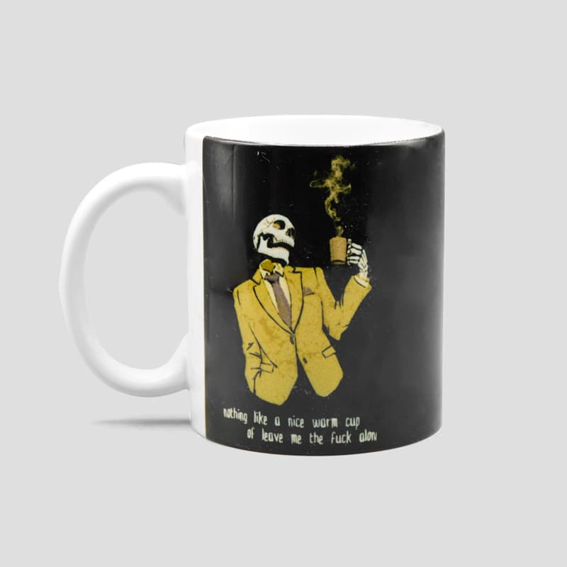 ماگ اسکلتی سرامیکی مدل Cup of Coffee کد Dbm-899d7