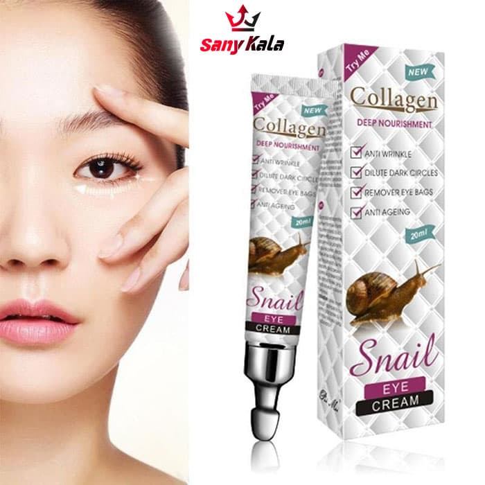 کرم ضد چین و چروک دور چشم کلاژن ساز حلزون Snail Collagen 4in1 Eye Cream — تصویر ۱۲
