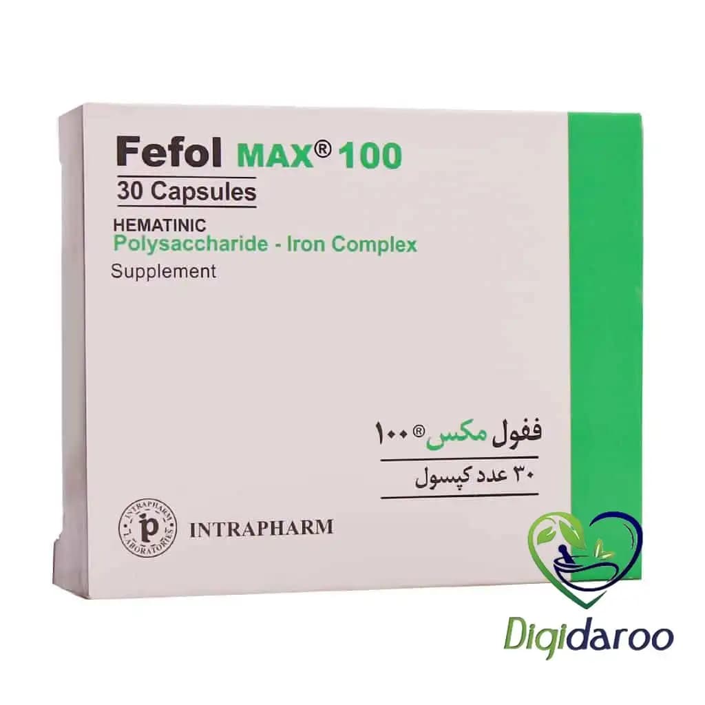 کپسول ففول مکس 100 (Max) اینترافارم 30 عددی — تصویر ۲