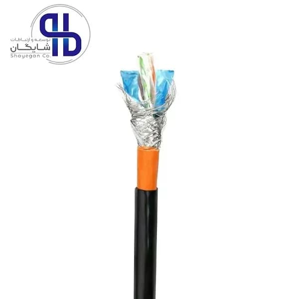 کابل شبکه نگزنس Cat6 SFTP Outdoor با 2 روکش PVC + PE حلقه 305 متری تست پرمننت