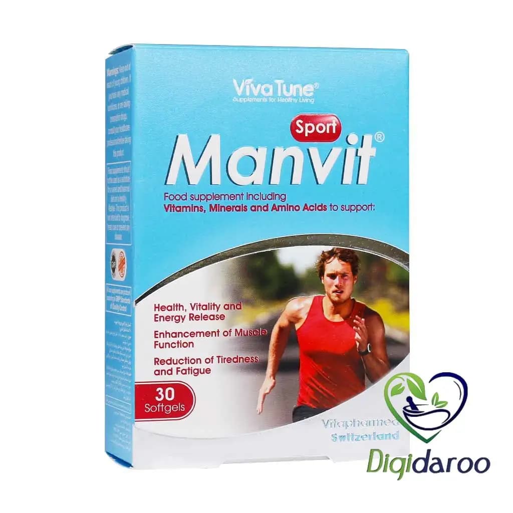 سافت ژل من ویت اسپورت (Manvit Sport) ویواتیون 30 عددی — تصویر ۲