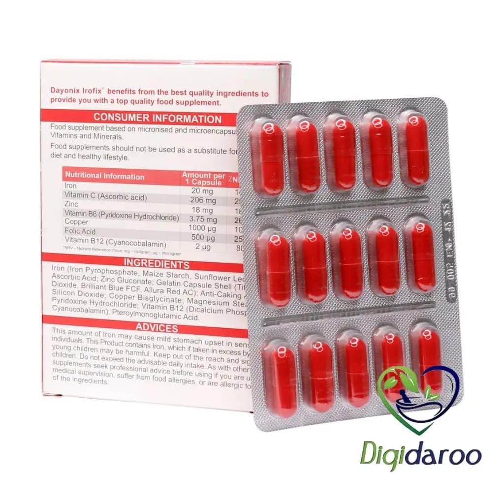 کپسول آیروفیکس دایونیکس فارما 30 عددی — تصویر ۱۱