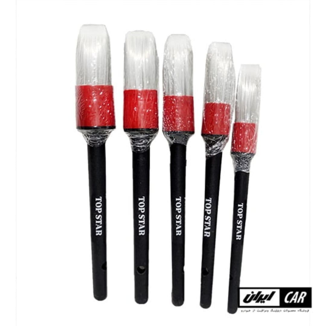 ست پنج عددی برس دیتیلینگ و صفرشویی خودرو مدل Detailing Brush Kit Car 5