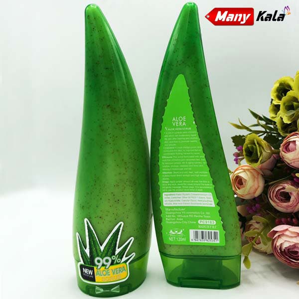 اسکراپ شنی شاخه ای آلوئه ورا ALOE VERA 99% (اصل) 260 میلی لیتر — تصویر ۵