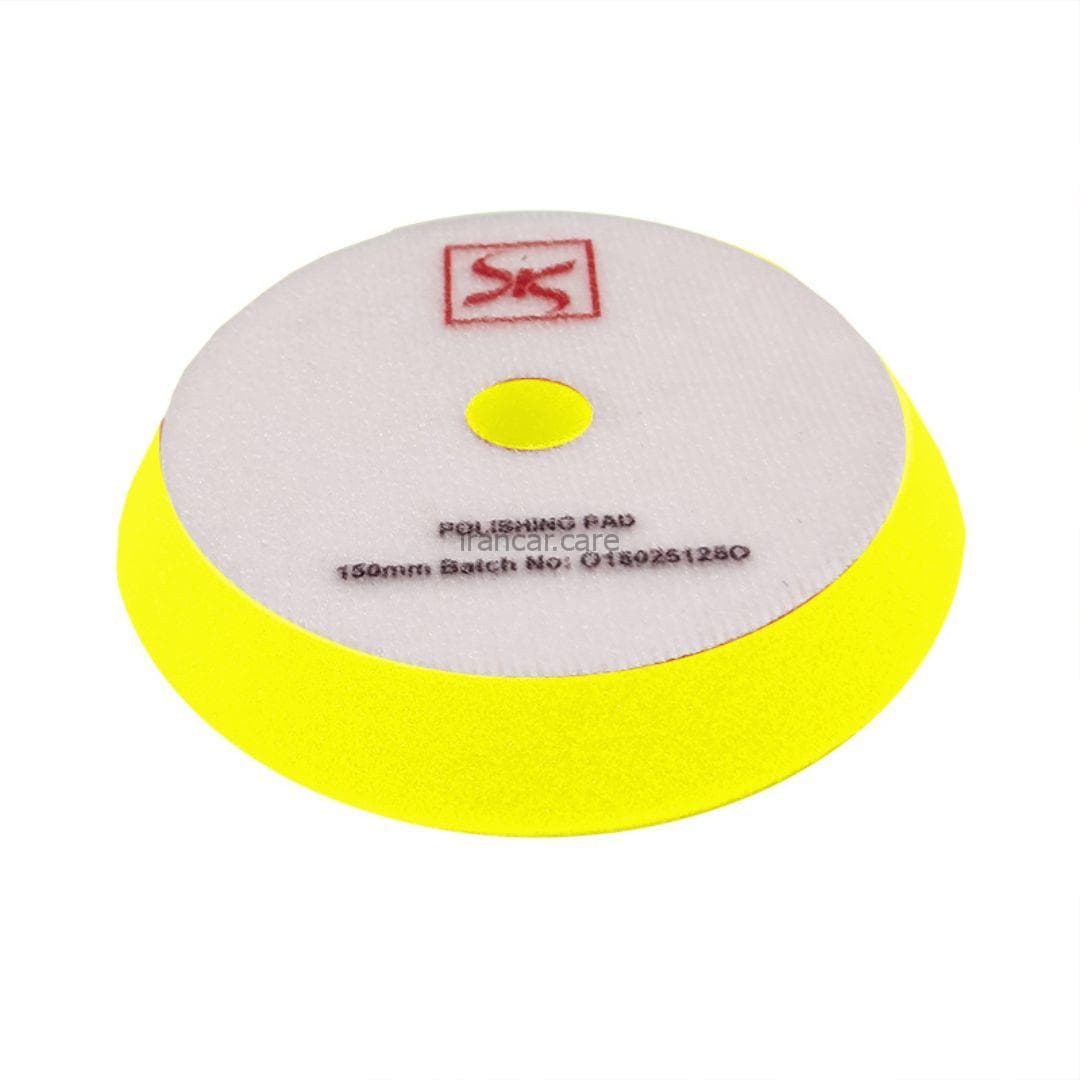 پد پولیش نرم اوربیتال زرد 150 ميلی متری اس آر اس مدل SRS Fine Cutting Pad