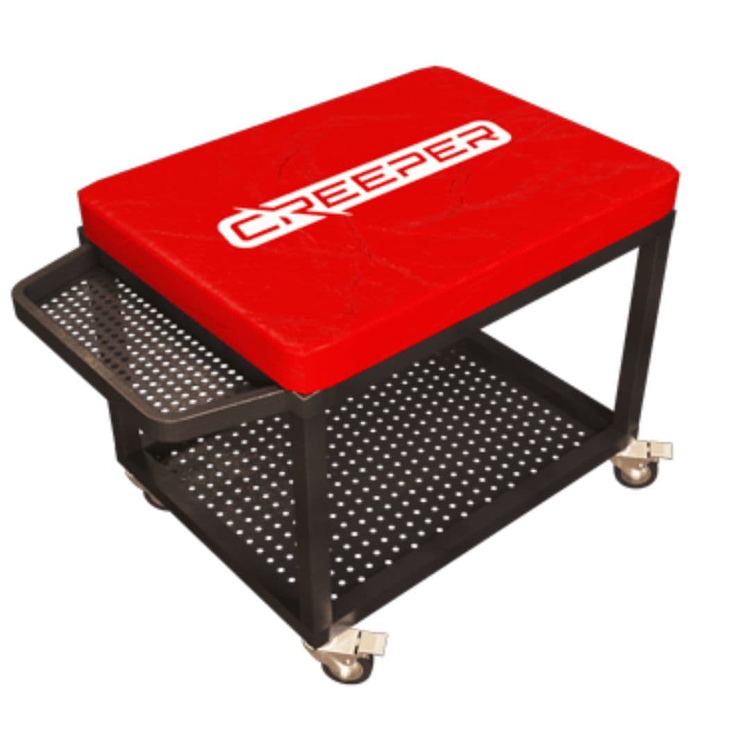 صندلی دیتیلینگ با جعبه چرخ دار قرمز مدل detailing chair red