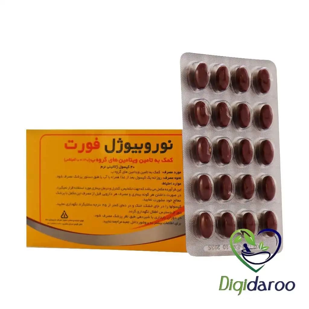 سافت ژل نوروبیوژل فورت دانا 40 عددی (Forte) — تصویر ۴