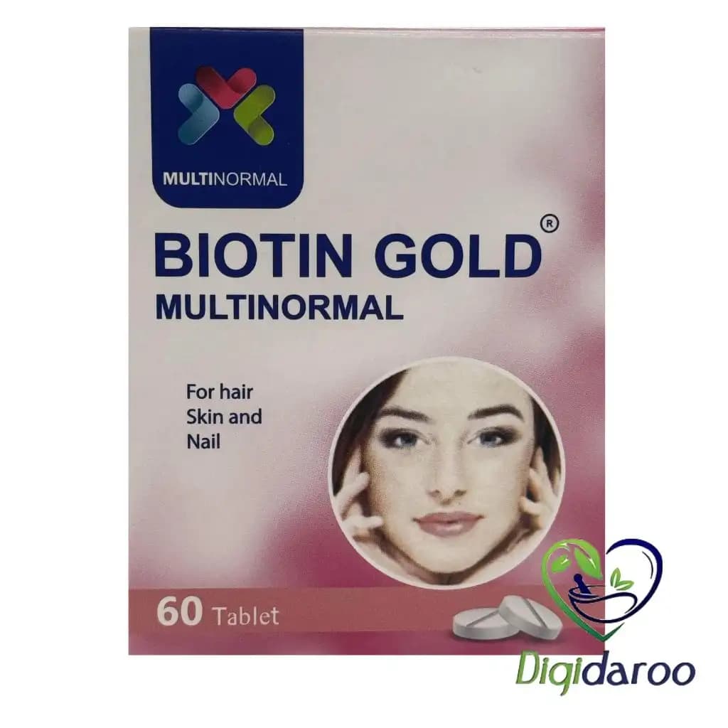 قرص بیوتین گلد 2500 مولتی نرمال 60 عددی