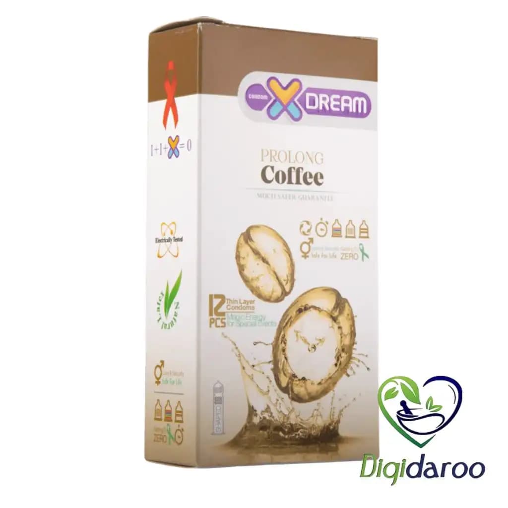 کاندوم قهوه Coffee ایکس دریم بسته ۱۲ عددی — تصویر ۳