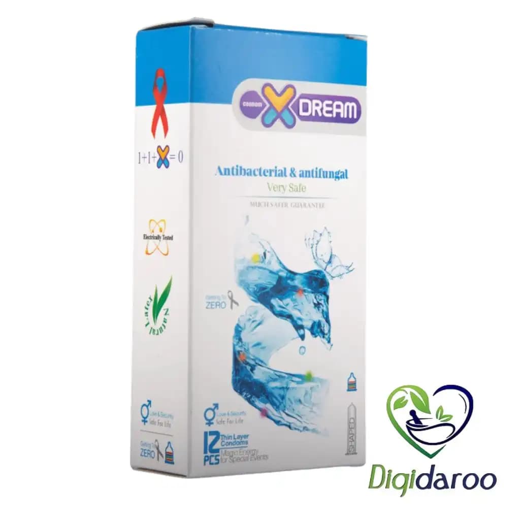 کاندوم آنتی باکتریال AntiBacterial & AntiFungal ایکس دریم بسته ۱۲ عددی — تصویر ۲