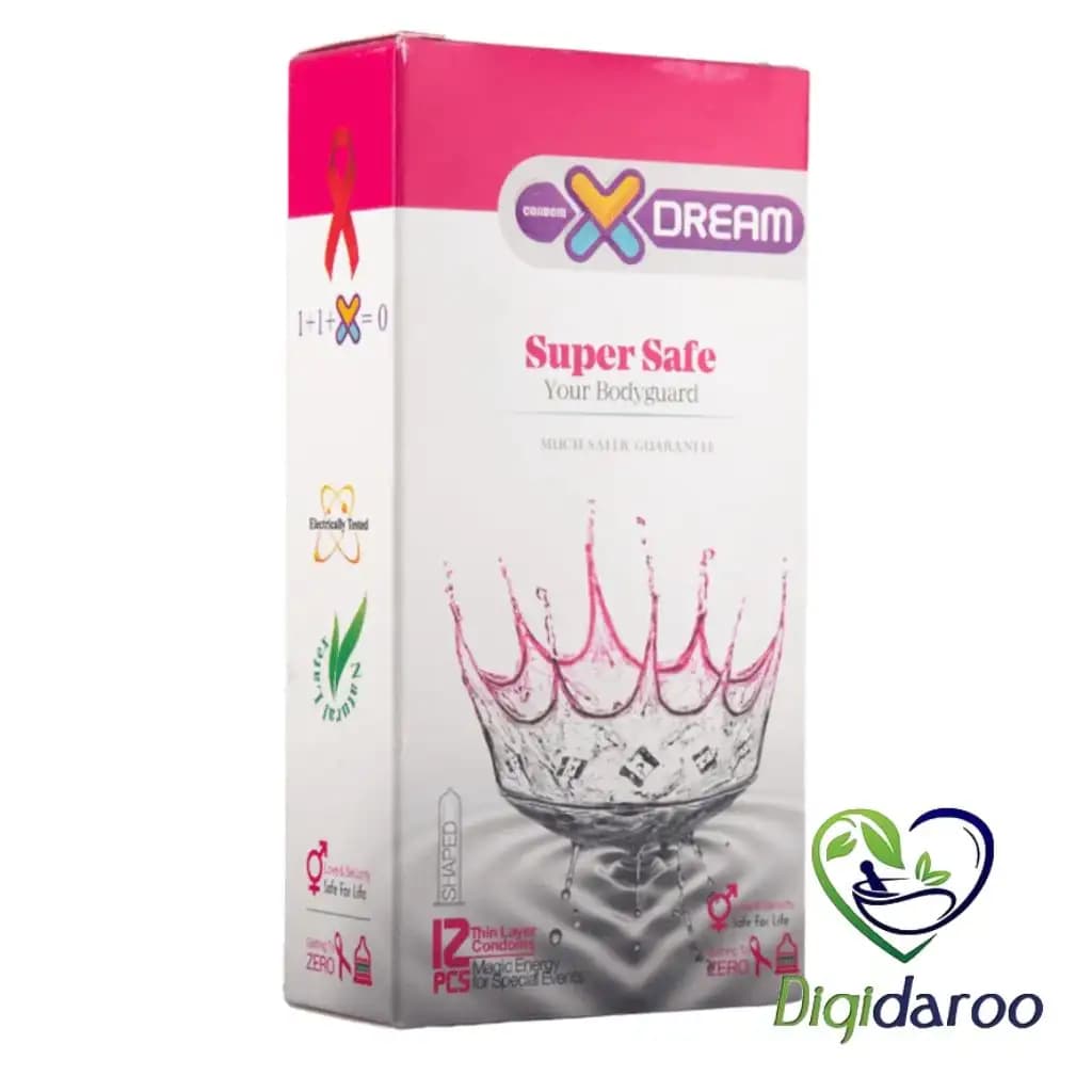 کاندوم بسیار ایمن Super Safe ایکس دریم بسته ۱۲ عددی — تصویر ۲