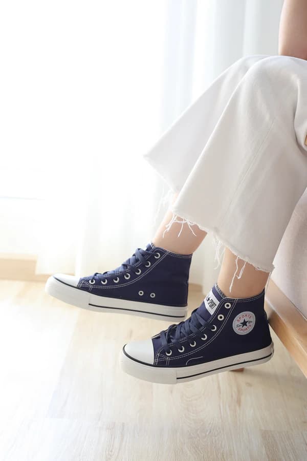 کتونی اسپرت زنانه آل استار ساقدار All Star وارداتی | کد Q9868 — تصویر ۶