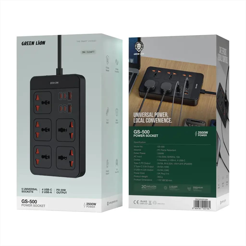 چندراهی برق 2500 وات گرین لاین مدل GS 500 — تصویر ۵
