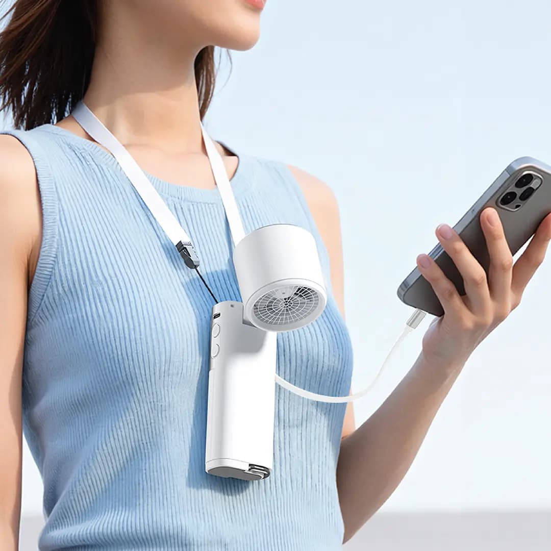 پنکه پاور شارژی 36000میلی آمپر ساعتی مدل POWER WIND — تصویر ۳