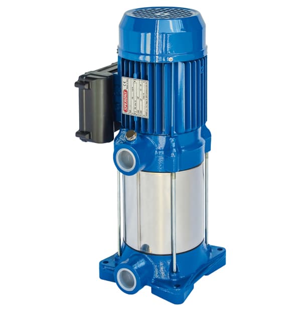 پمپ طبقاتی عمودی U استیل 73 متری 3 اسب تک فاز اسپرونی SPRONI ایتالیا مدل RVM 60