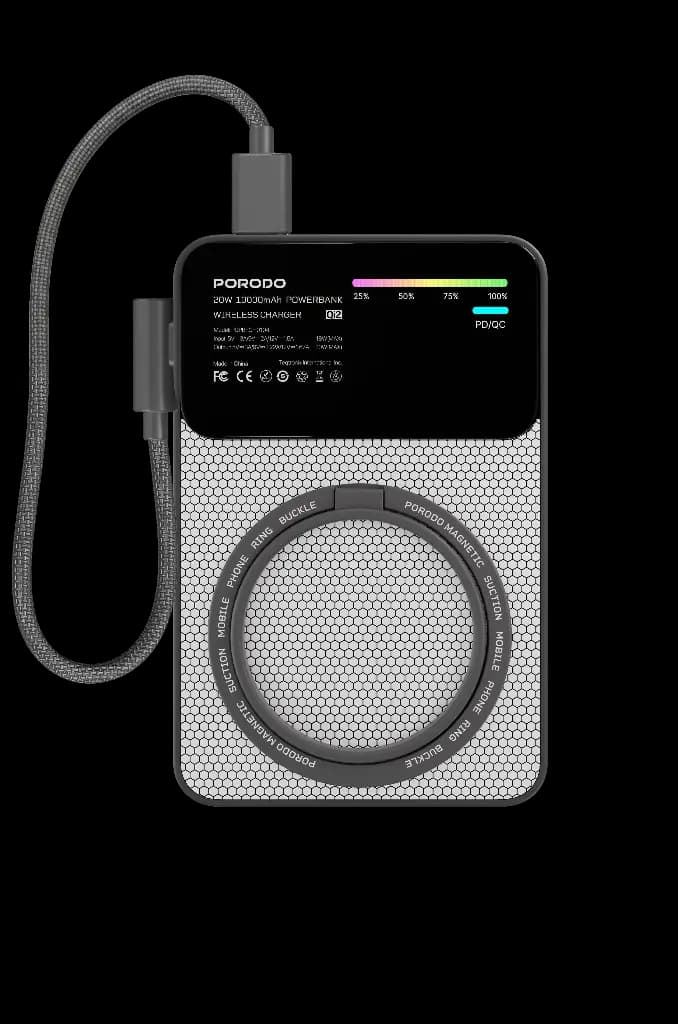 پاوربانک 10000mAh مگسیف 20W پرودو مدل YAS — تصویر ۷
