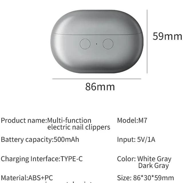 ناخنگیر هوشمند چندکاره مدل MULTI FUNCTION M7 — تصویر ۷