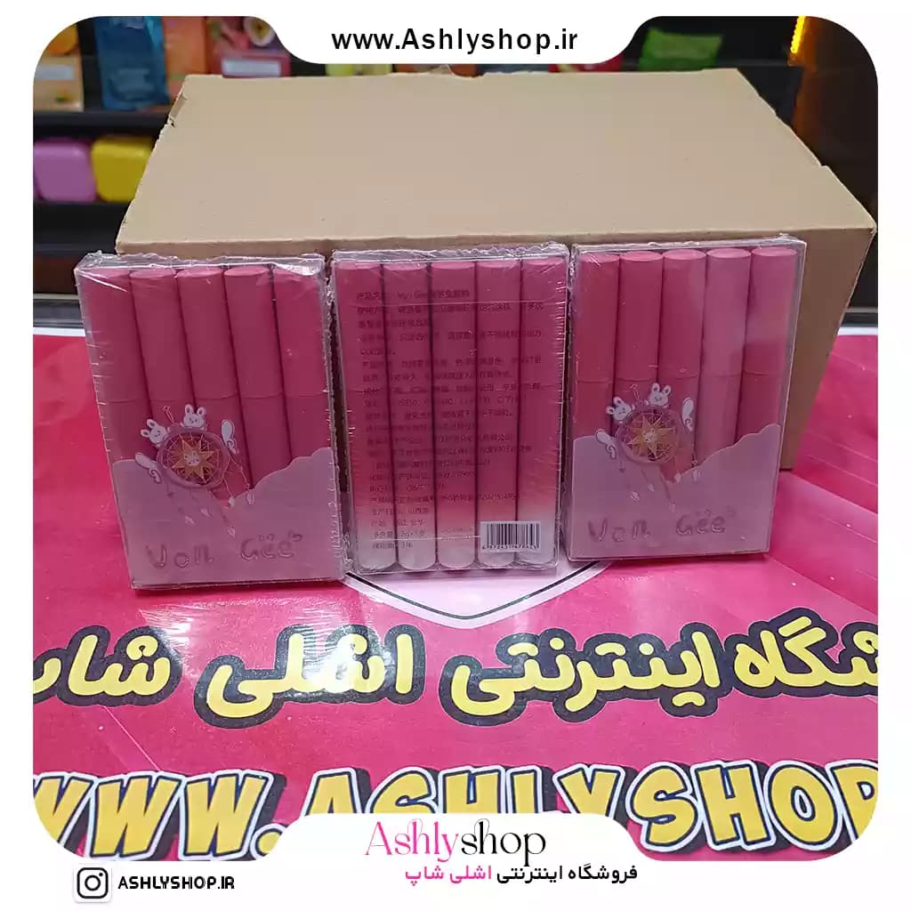 رژ لب خیس مخملی کره ای von gee ست 5 عددی