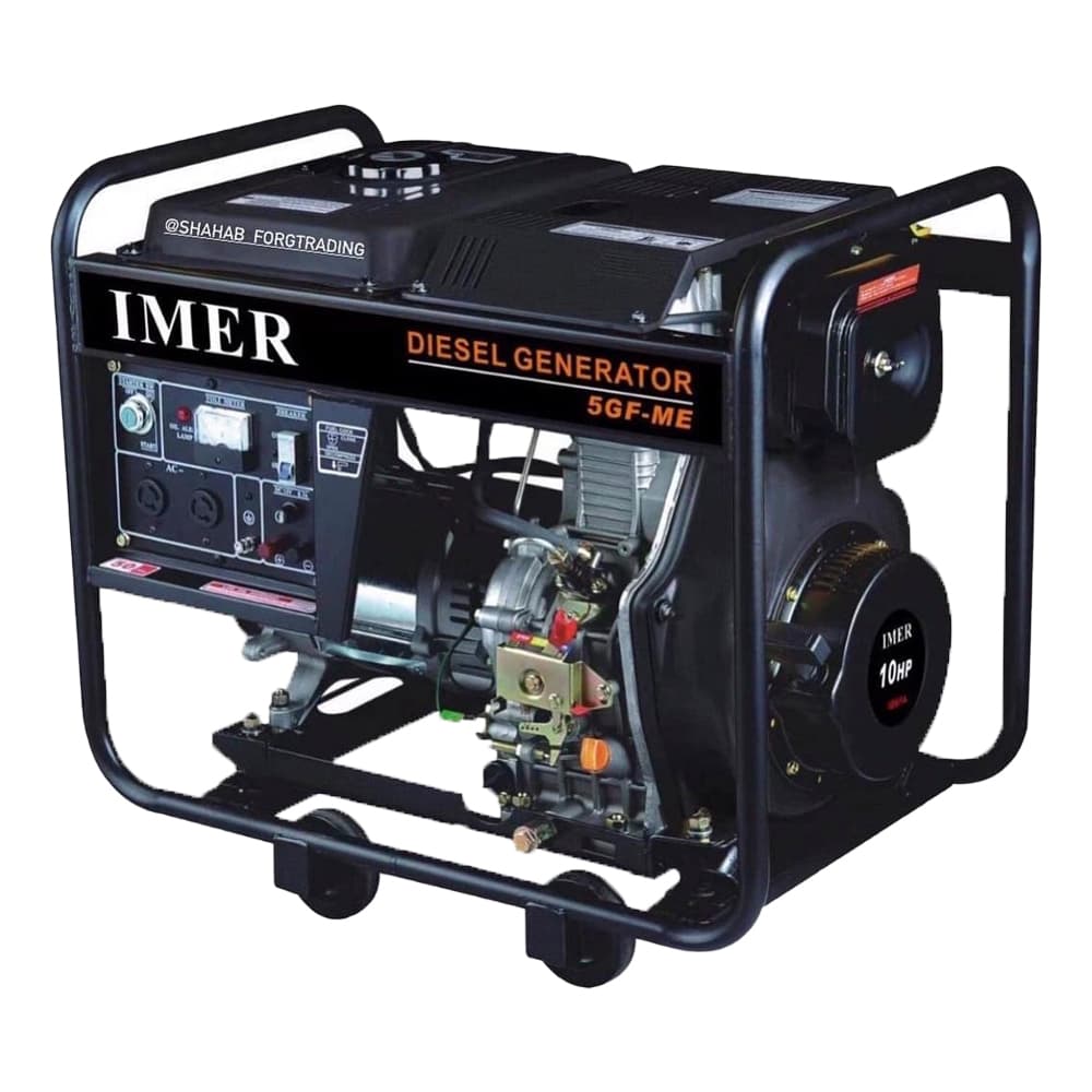 موتور برق دیزلی 7 کیلو وات استارتی ایمر IMER مدل 7GF-ME