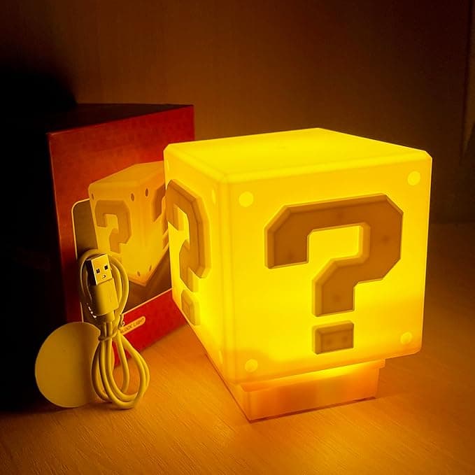چراغ خواب رومیزی طرح سوپر ماریو مدل MINI QUSETION LIGHT — تصویر ۵