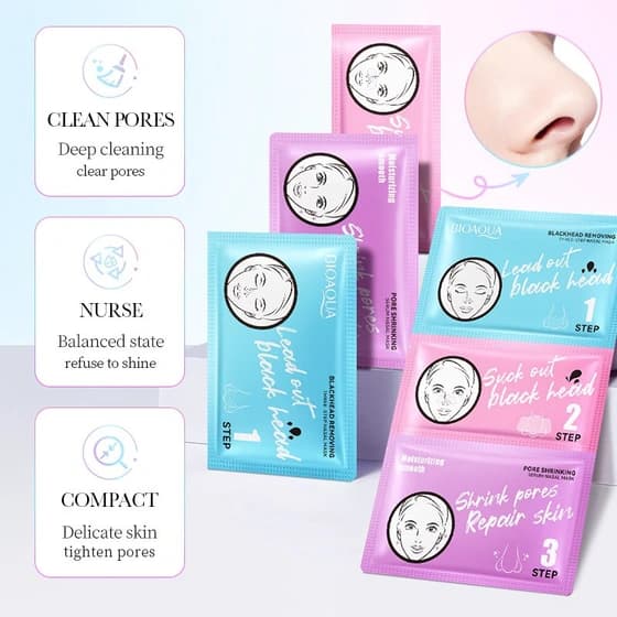 ماسک بینی 3 مرحله ای بیواکوا BIOAQUA — تصویر ۶