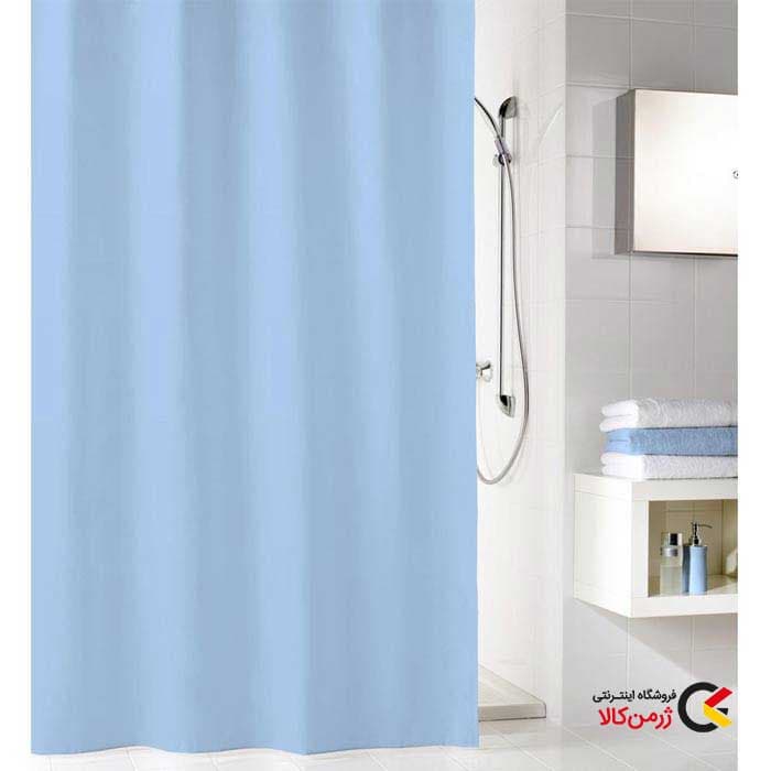 پرده حمام کیتو 180×200 سانتی‌متری آبی ساده برند کلین ولکه آلمان
