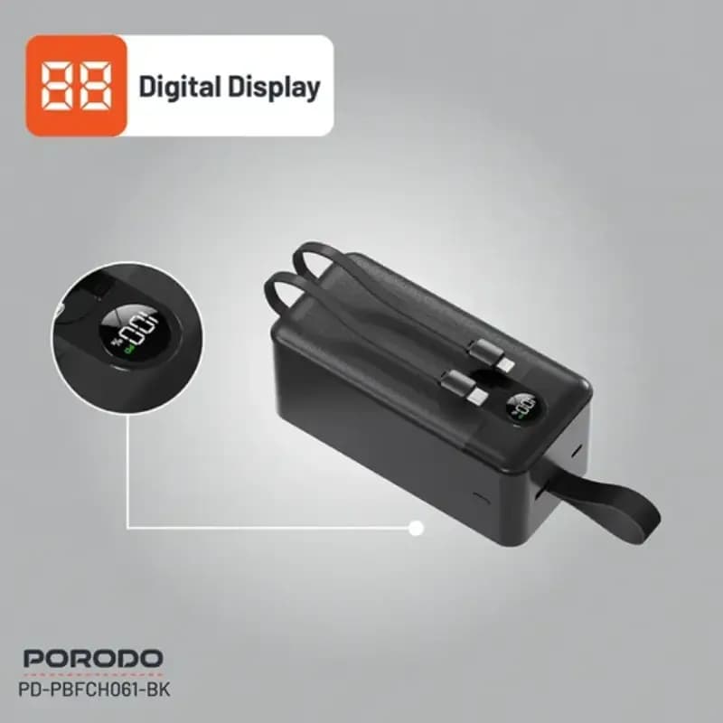 پاوربانک 50000 به همراه کابل متصل پرودو PDPBFCH061 — تصویر ۵
