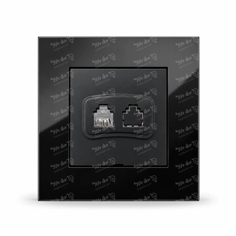 پریز تلفن دو پورت خیام الکتریک مدل پارمیس