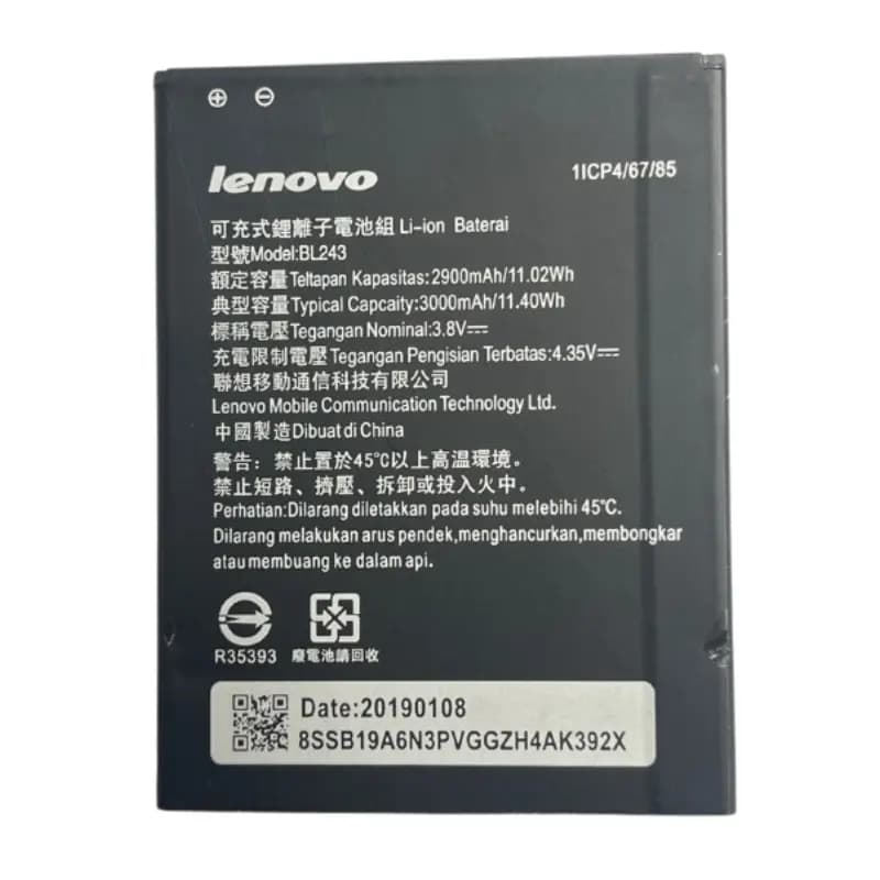 باتری اصلی گوشی لنوو Lenovo A7000 BL243 — تصویر ۱۰