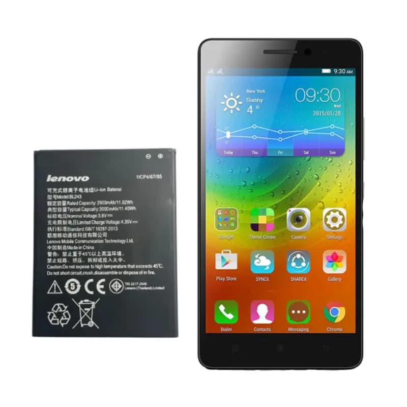 باتری اصلی گوشی لنوو Lenovo A7000 BL243 — تصویر ۸