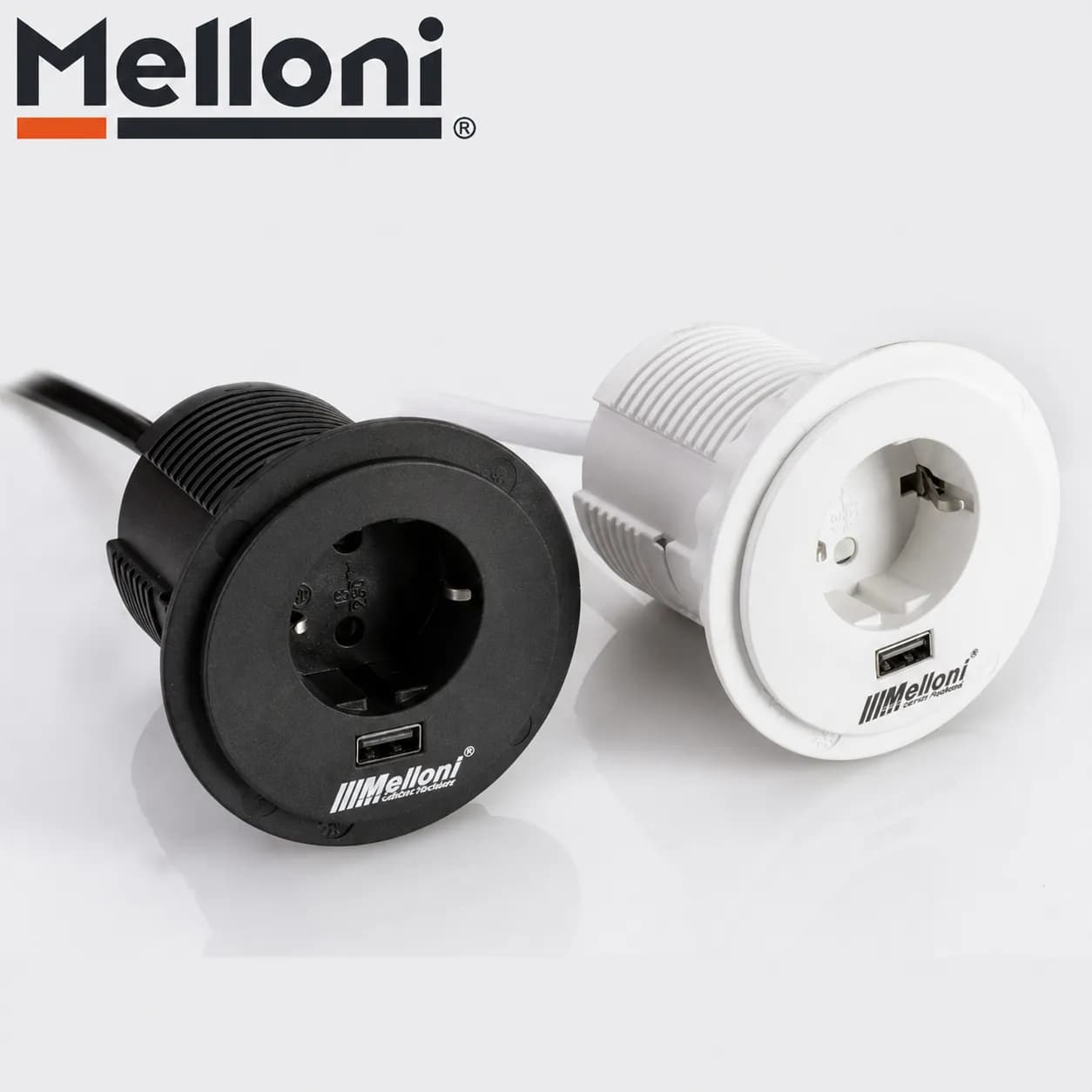 پریز توکار گرد ملونی (Melloni) کد ۱۰۰۳۴ — تصویر ۴