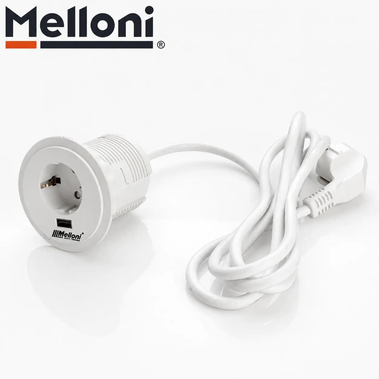 پریز توکار گرد ملونی (Melloni) کد ۱۰۰۳۴ — تصویر ۳