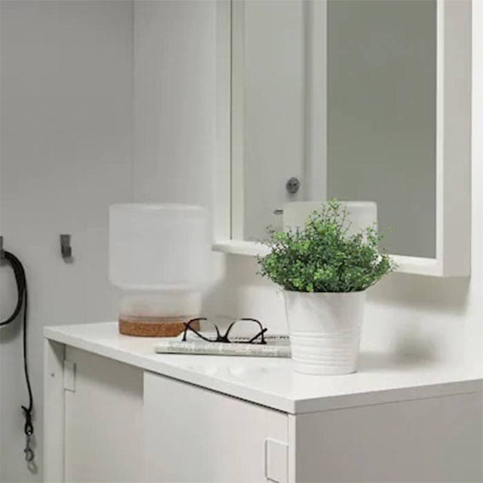گلدان و گل مصنوعی چمن عروس ایکیا IKEA — تصویر ۵