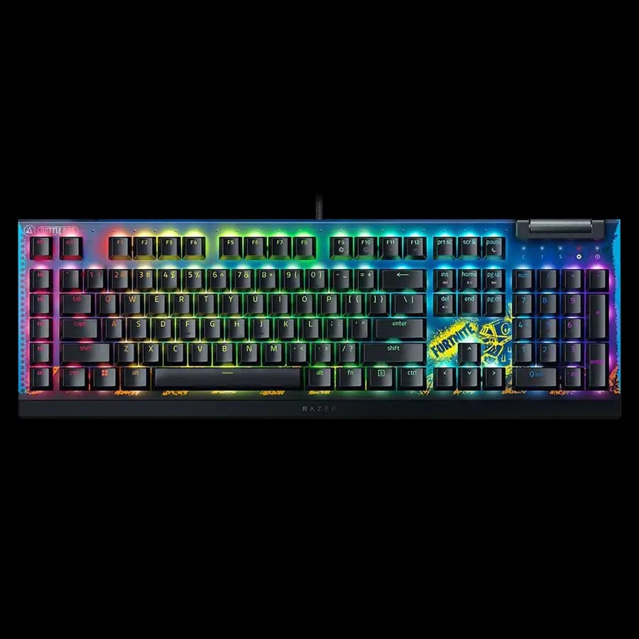 کیبورد گیمینگ ریزر BlackWidow V4 X Fortnite Edition – Yellow Switch