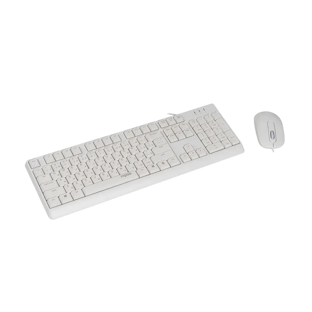 کیبورد و موس باسیم رپو X130 Pro White — تصویر ۲