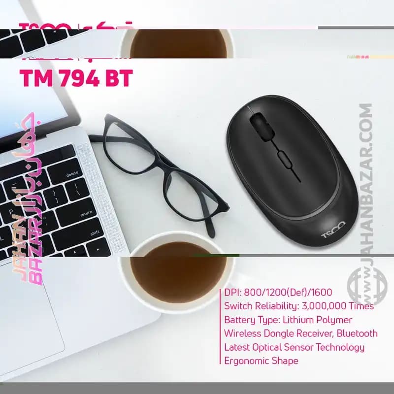 موس بی سیم تسکو TSCO TM 794BT — تصویر ۱۱