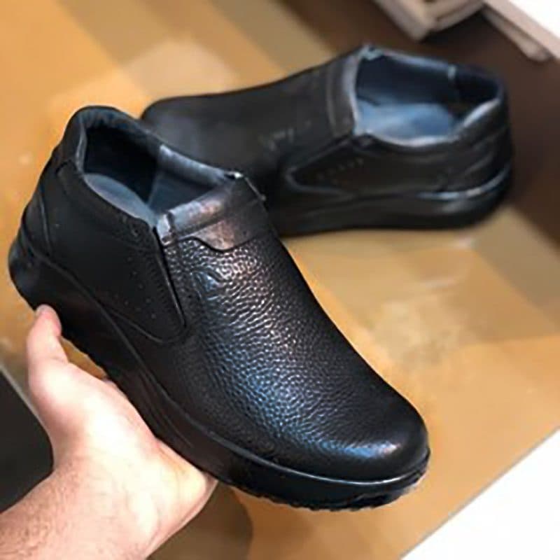 کفش تمام چرم طبی اصل مردانه و سایز بزرگ برند رخشی(rakhshi)| کشی| طبی| رنگ مشکی| سایز40 -47